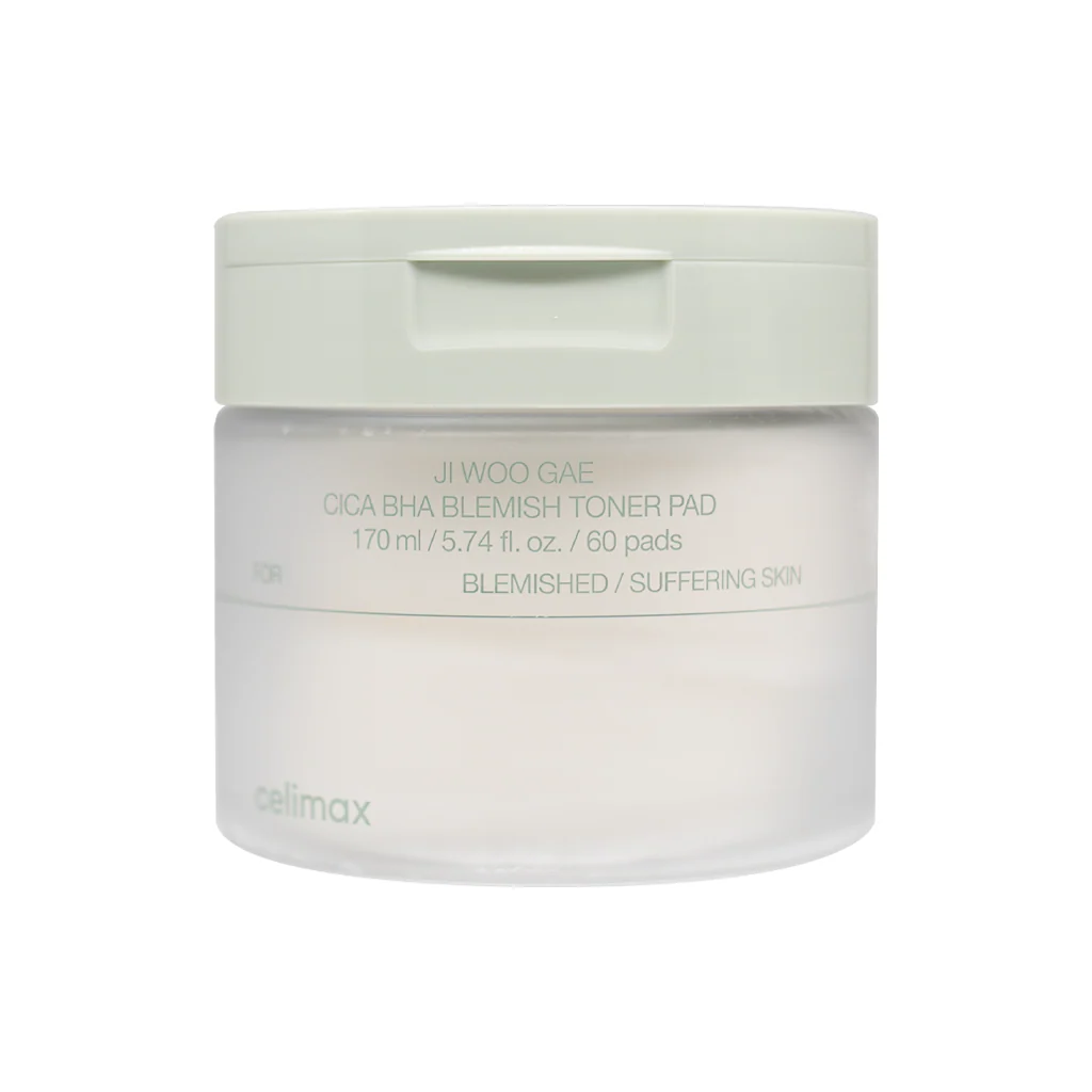 [CELIMAX] Ji Woo Gae Cica BHA Blemish Toner Pad - 170ml(60pads)