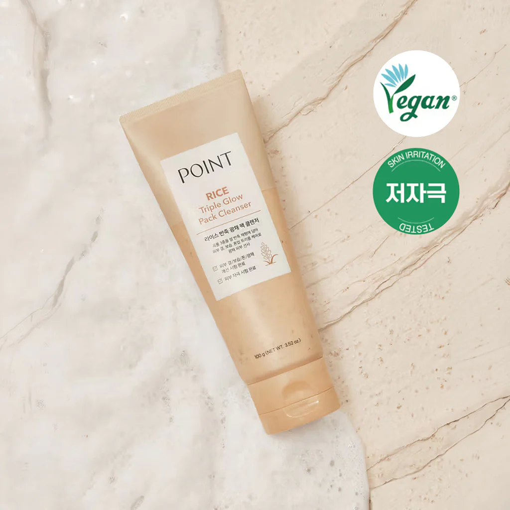 [DAISO] POINT Rice Triple Glow Pack Cleanser - 100g