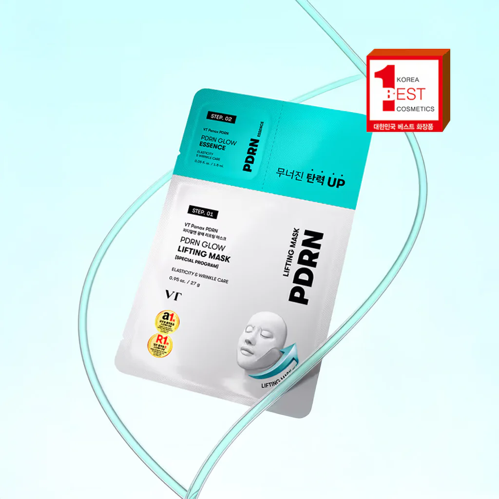[DAISO] VT PDRN Glow Lifting Mask + Essence - 1pack(27g+1.5ml)
