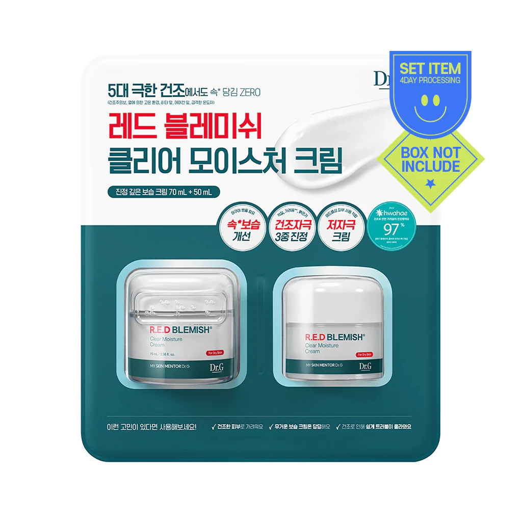 [Dr.G] Red Blemish Clear Moisture Cream - 1pack(70ml + 50ml)