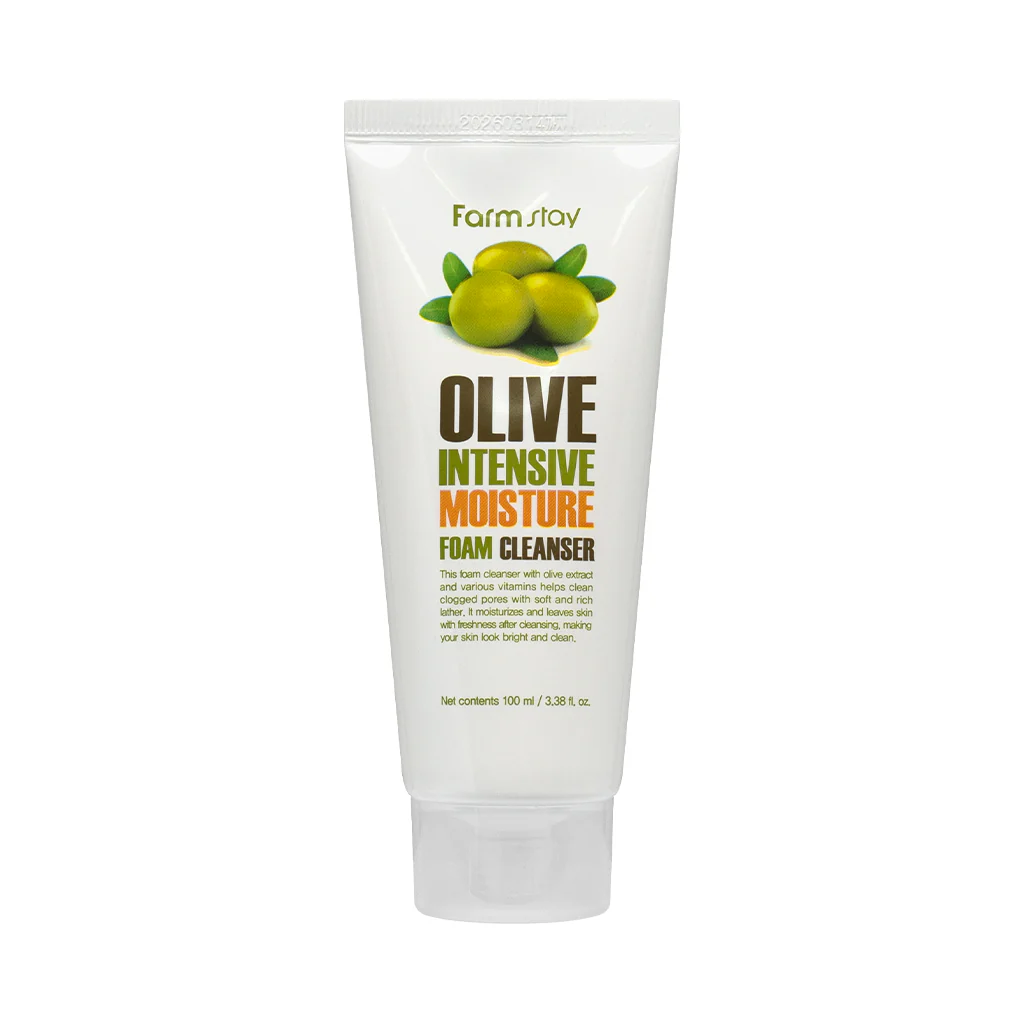 [FARM STAY] Olive Intensive Moisture Foam Cleanser - 100ml (EXP 2026-03-14)