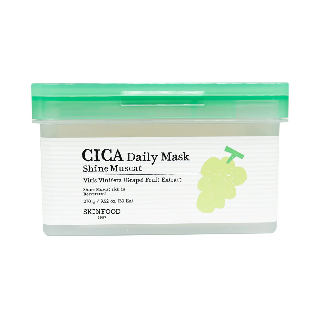 [SKINFOOD] Shine Muscat Cica Daily Mask - 270g (30ea)